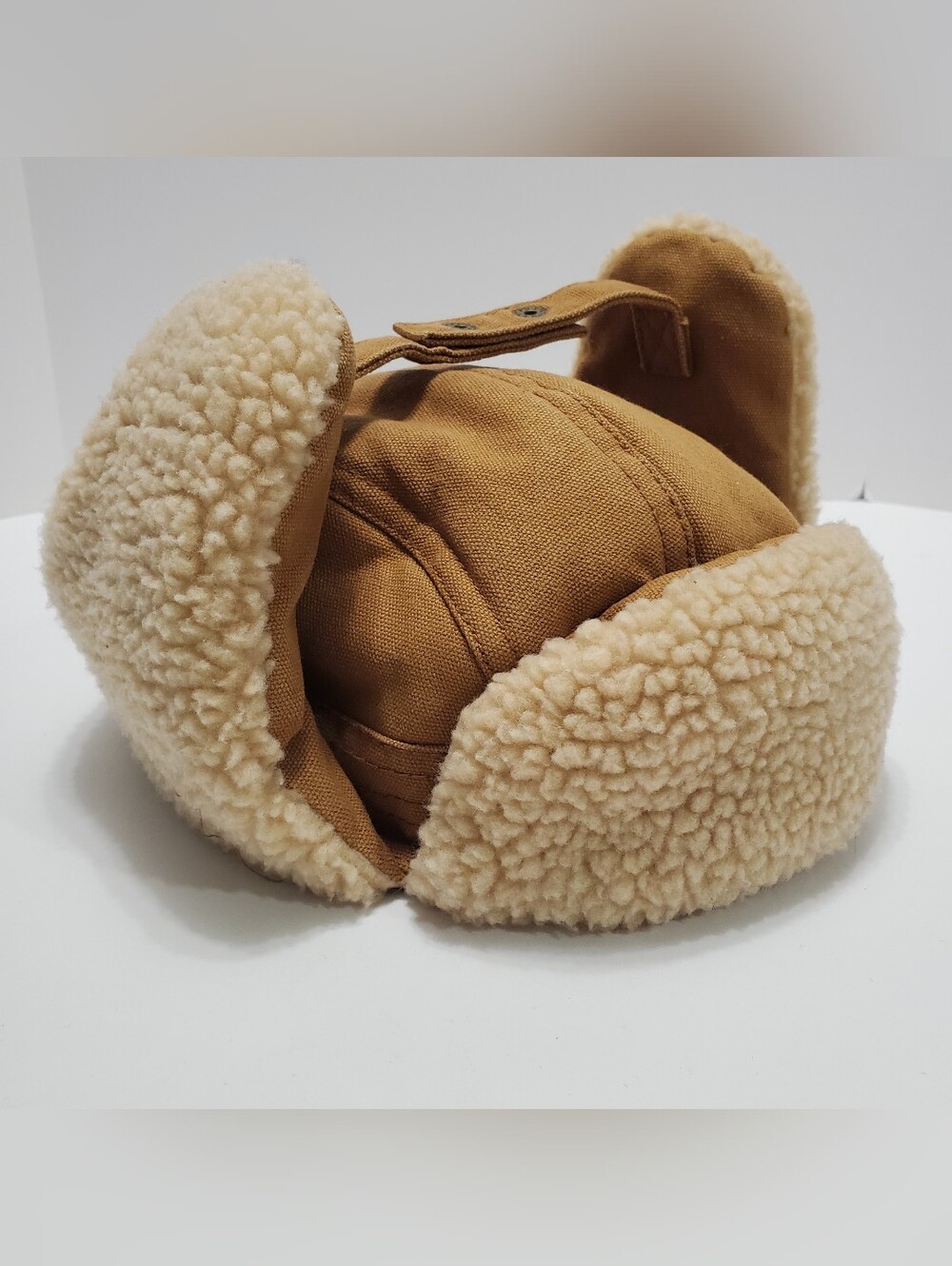 Levi's Men's Winter Trapper Hat Tan Canvas Size S/M Cotton Shell